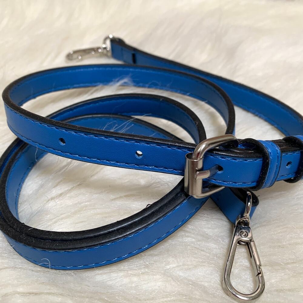 STEVE MADDEN NEW Bright Blue Faux Leather Replacement Xbody Strap 50" #s55
